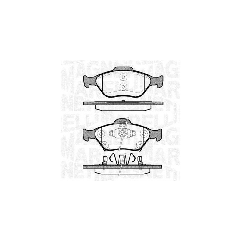 MAGNETI MARELLI 363916060404 Brake Pads Set Front for