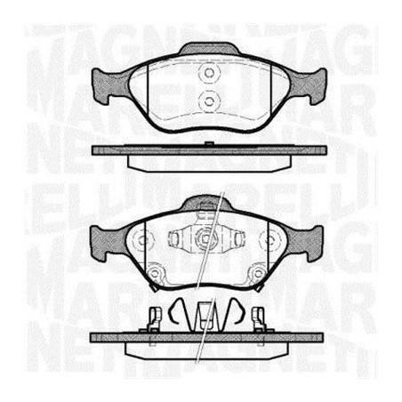 MAGNETI MARELLI 363916060404 Brzdové destičky Přední pro