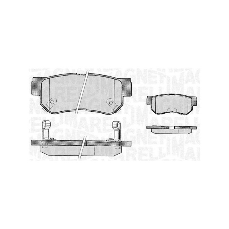 MAGNETI MARELLI 363916060278 Plaquettes de frein Arrière pour