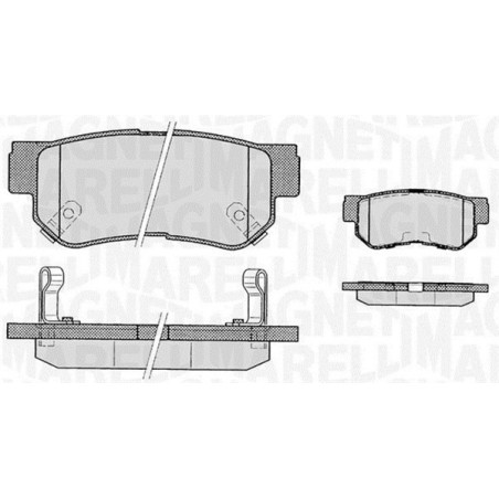 MAGNETI MARELLI 363916060278 Bremsbeläge Hinten für