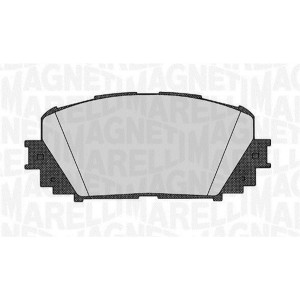 MAGNETI MARELLI 363916060627 Brake Pads Set Front for