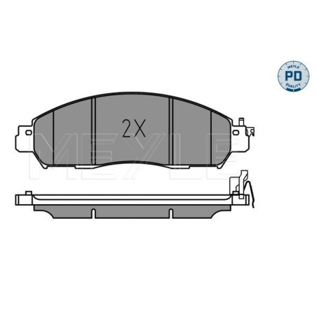 MEYLE 025 224 3917/PD Klocki hamulcowe przód dla NP300 Alaskan Leaf NV200 Navara