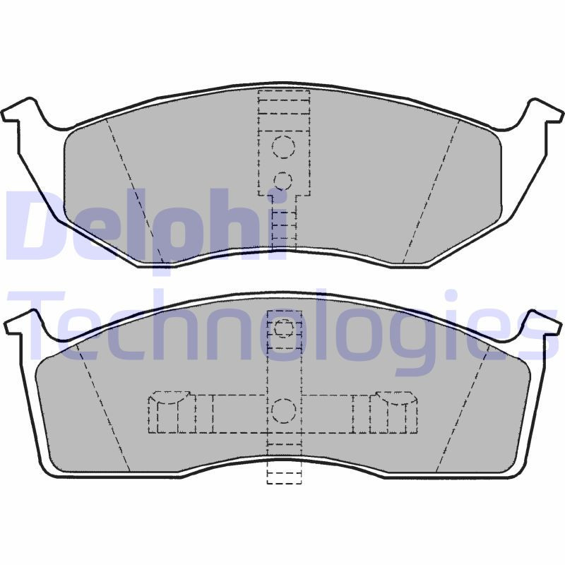 DELPHI LP1164 Pastiglie freno Anteriore per