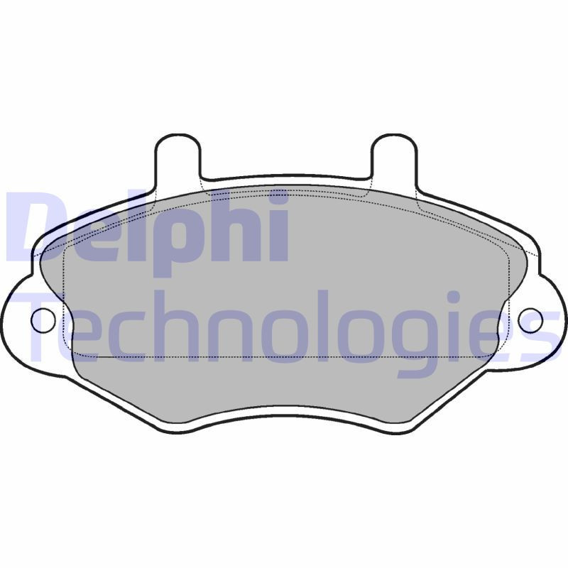 DELPHI LP767 Brzdové platničky Predné pre