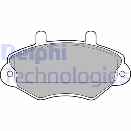 DELPHI LP767 Brake Pads Set Front for