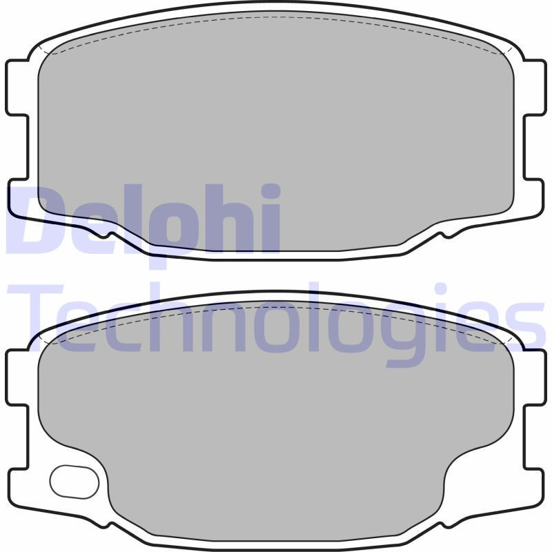 DELPHI LP2073 Plaquettes de frein Avant pour