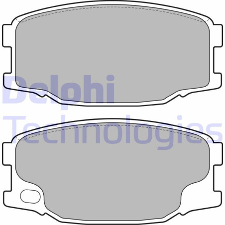 DELPHI LP2073 Klocki hamulcowe Przód dla