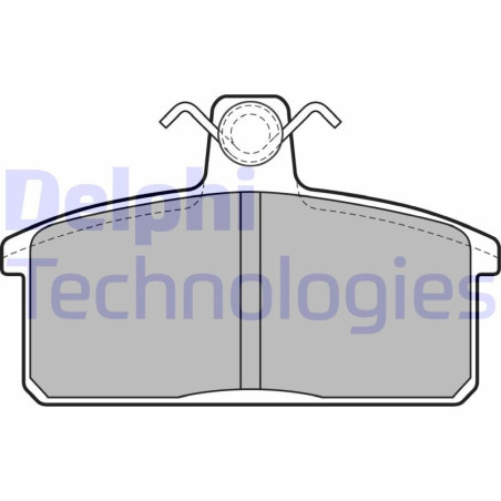 DELPHI LP2281 Pastiglie freno Anteriore per