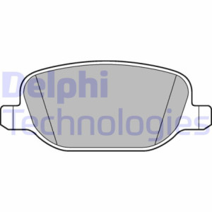 DELPHI LP2297 Brzdové platničky Zadné pre