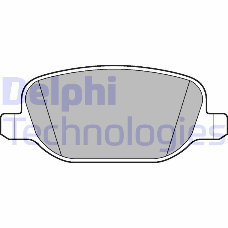 DELPHI LP2297 Brzdové platničky Zadné pre
