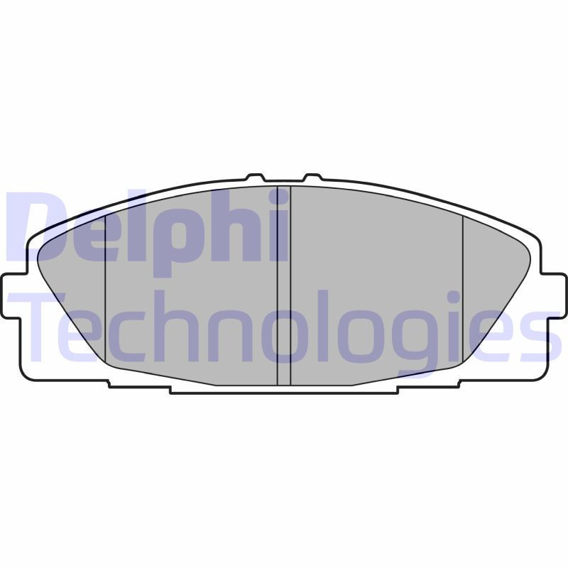 DELPHI LP2473 Plaquettes de frein Avant pour