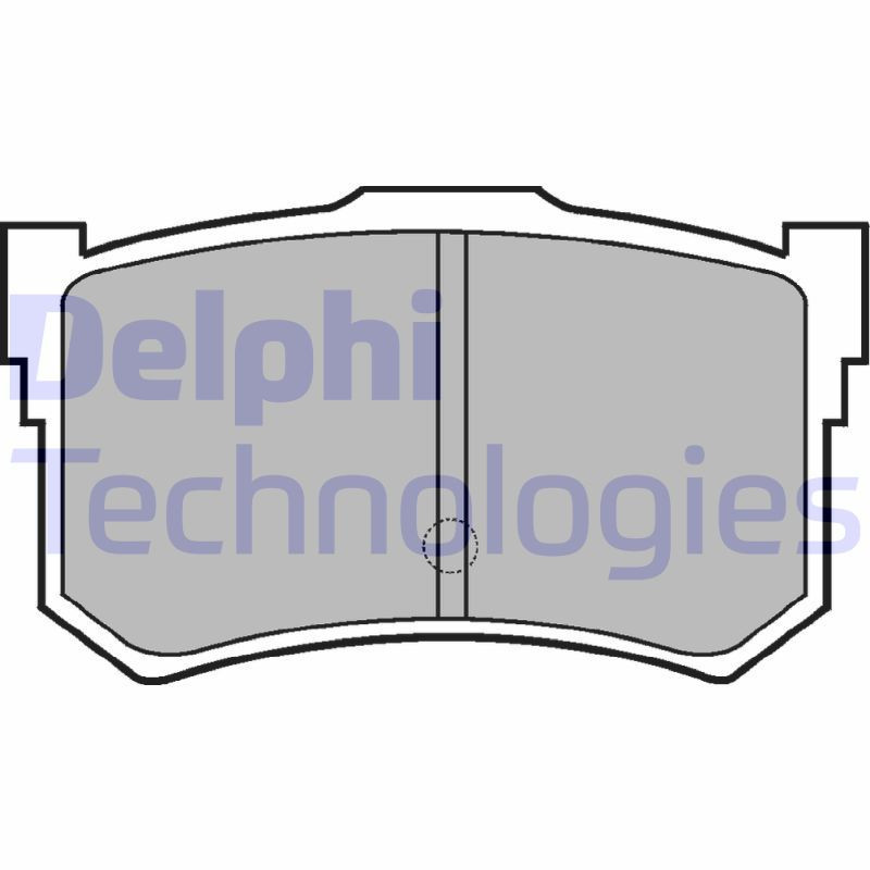DELPHI LP678 Pastiglie freno Posteriore per