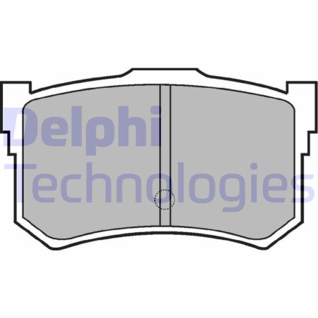 DELPHI LP678 Pastiglie freno Posteriore per