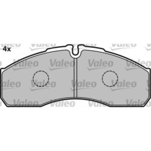 VALEO 541663 Brzdové platničky Predné pre