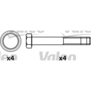 VALEO 541663 Brzdové destičky Přední pro
