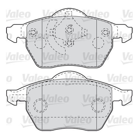 VALEO 598049 Pastiglie freno Anteriore per