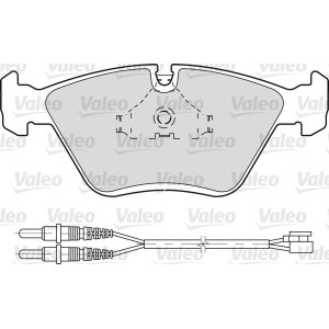 VALEO 598281 Brzdové platničky Predné pre