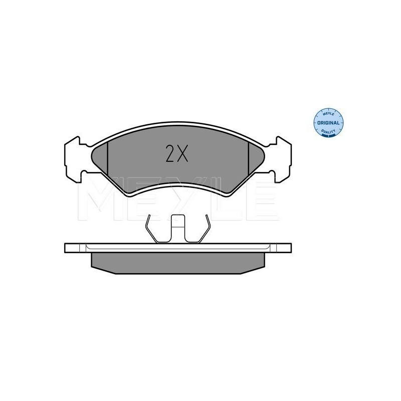 MEYLE 025 208 5717 Brzdové platničky predné pre Ford Fiesta