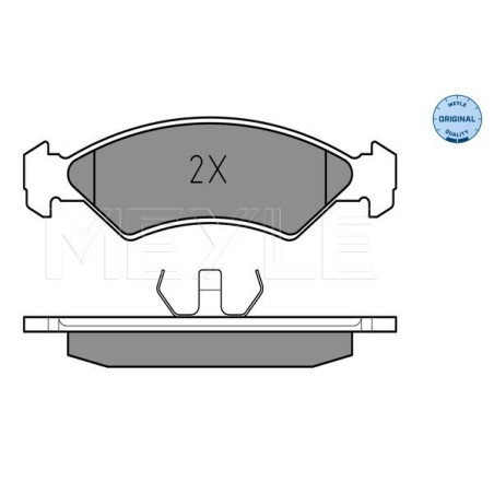 MEYLE 025 208 5717 Brzdové platničky predné pre Ford Fiesta