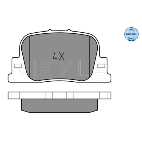 MEYLE 025 235 9215 Bremsbeläge Hinten für Toyota Camry Prius