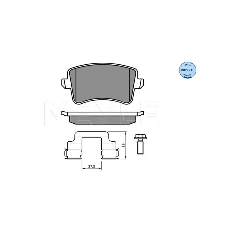 MEYLE 025 246 0617/K2 Plaquettes de frein arrière pour Audi A5 A4 Q5