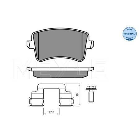 MEYLE 025 246 0617/K2 Klocki hamulcowe tył dla Audi A5 A4 Q5