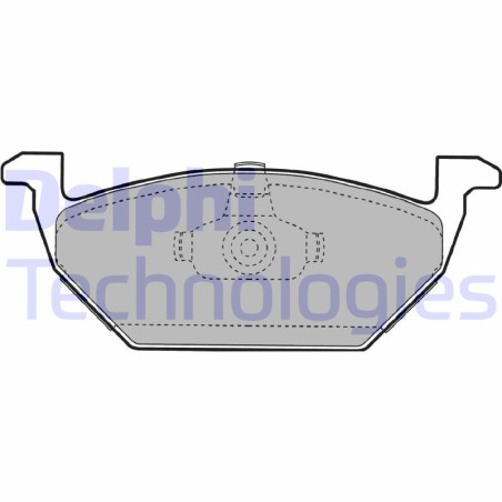 DELPHI LP1104 Brzdové platničky Predné pre