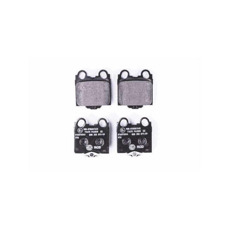 HELLA 8DB 355 011-591 Pastillas de freno Trasero para