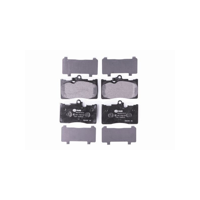 HELLA 8DB 355 012-121 Plaquettes de frein Avant pour
