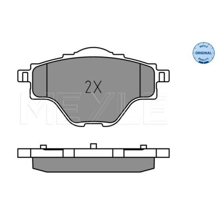 MEYLE 025 258 2717 Pastillas de freno trasero para 308 508 3008 5008 C4 Picasso Grand Picasso