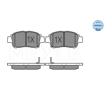 MEYLE 025 233 4816/W Brake Pads Set Front for Brake Pads Set Rear for