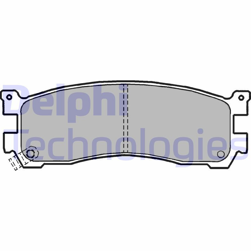 DELPHI LP1189 Klocki hamulcowe Tył dla