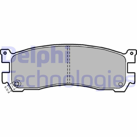 DELPHI LP1189 Brzdové platničky Zadné pre