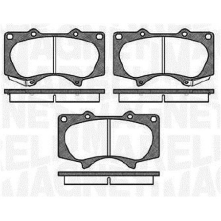 MAGNETI MARELLI 363916060409 Pastiglie freno