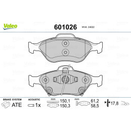 VALEO 601026 Brake Pads