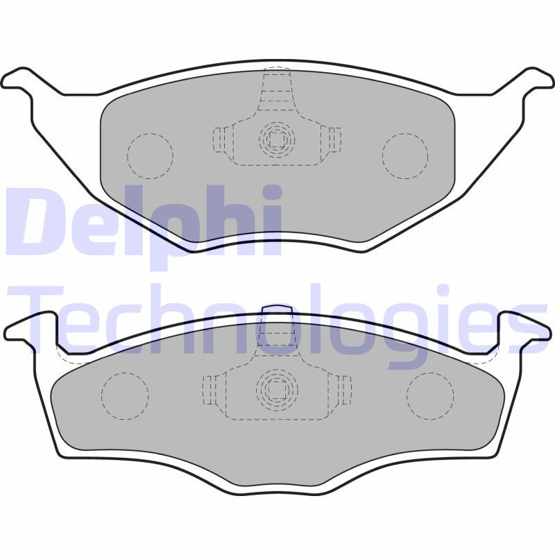 DELPHI LP1675 Pastillas de freno Delantero para