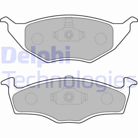 DELPHI LP1675 Brake Pads Set Front for