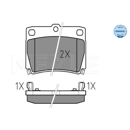 MEYLE 025 235 9315/W Plaquettes de frein arrière pour Pajero Sport Mondeo Escort Galloper Scorpio