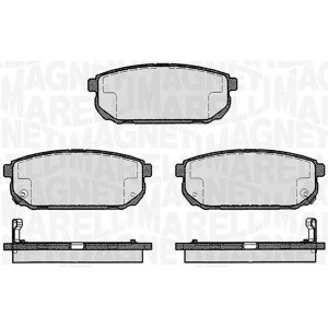 MAGNETI MARELLI 363916060448 Brzdové platničky Zadné pre