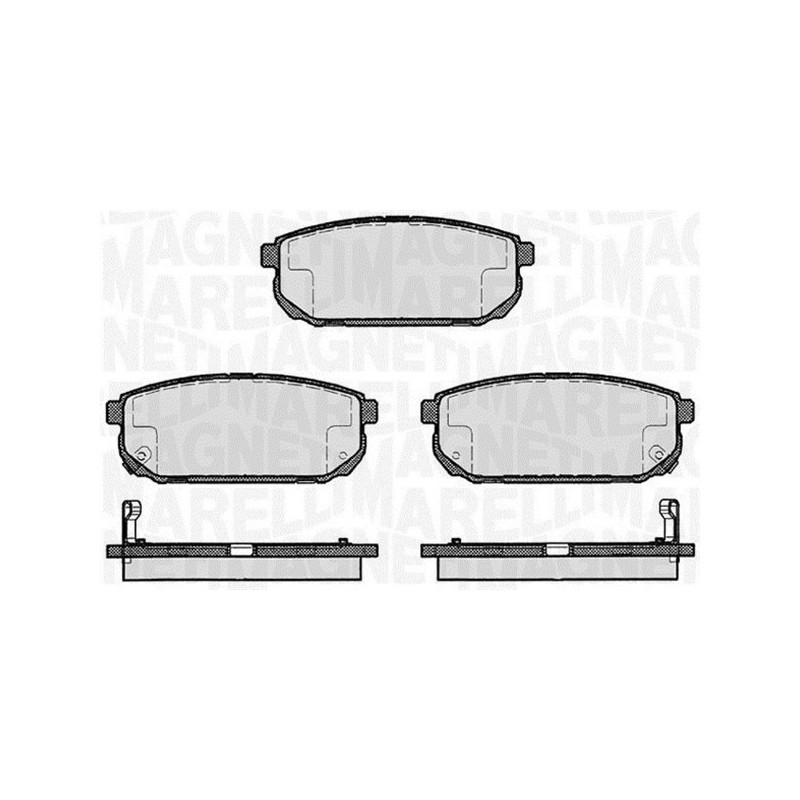 MAGNETI MARELLI 363916060448 Pastillas de freno Trasero para