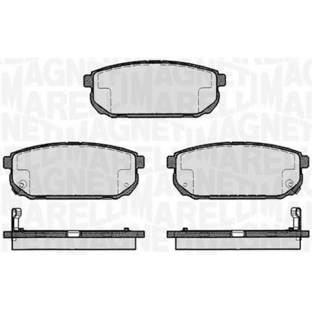 MAGNETI MARELLI 363916060448 Pastiglie freno Posteriore per