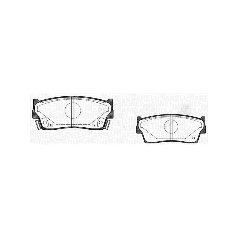 MAGNETI MARELLI 363916060799 Pastiglie freno Anteriore per