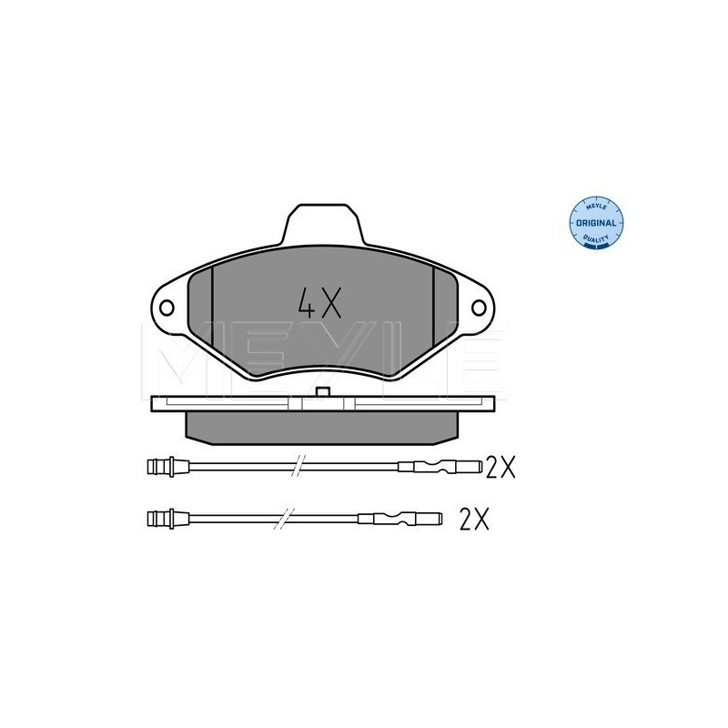 MEYLE 025 216 3117/W Pastillas de freno delantero para Citroen Xantia