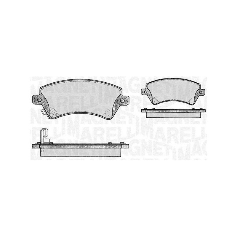 MAGNETI MARELLI 363916060408 Plaquettes de frein Avant pour