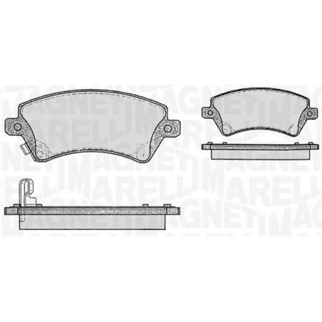 MAGNETI MARELLI 363916060408 Brake Pads Set Front for