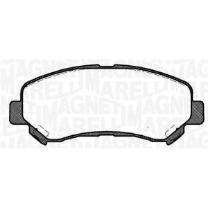 MAGNETI MARELLI 363916060351 Brake Pads Set Front for