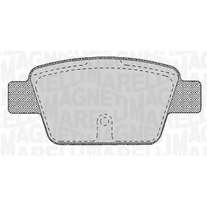 MAGNETI MARELLI 363916060125 Plaquettes de frein Arrière pour