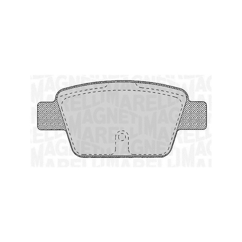 MAGNETI MARELLI 363916060125 Pastillas de freno Trasero para