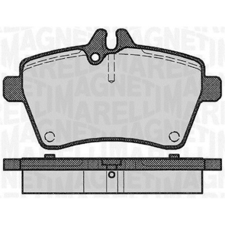 MAGNETI MARELLI 363916060309 Brake Pads Set Front for