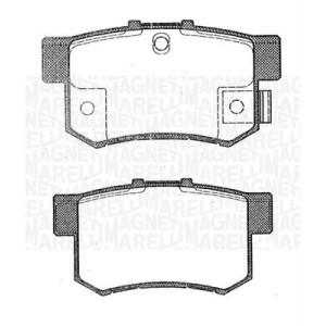 MAGNETI MARELLI 363916060462 Pastillas de freno Trasero para